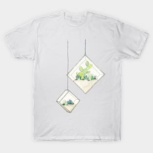 Succulent Terrarium Diamonds T-Shirt